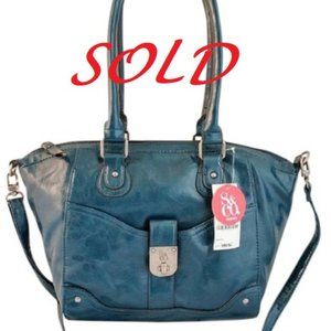 Style & Co Twistlock 3 way Satchel/Shoulder/Crossb
